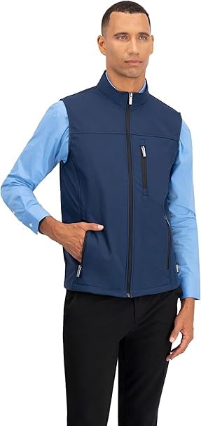 Image of REIMER | Men Softshell Vest Waterproof Windproof Thermal Neoprene Sleeveless Elegant Breathable Fit Zipper Pockets