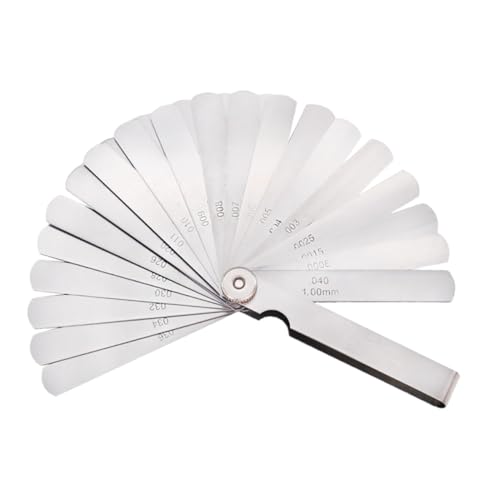 KICHOUSE 32-Piece Gauge Dual-Sided Marked High Precision Stainless Steel Feeler Gauge Set