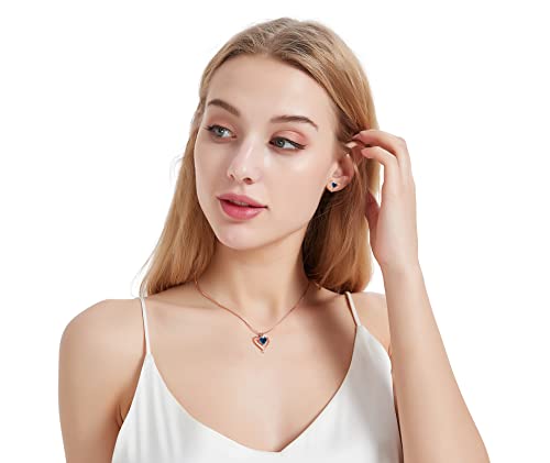 LAVUMO-Pendientes-Mujer-Plata-de-ley-925-Oro-rosa-Pendientes-Joyas-de-Mujer-Regalos-para-Esposa-Mama-Novia-en-Cumpleanos-Navidad-Aniversario-dia-de-San-Valentin