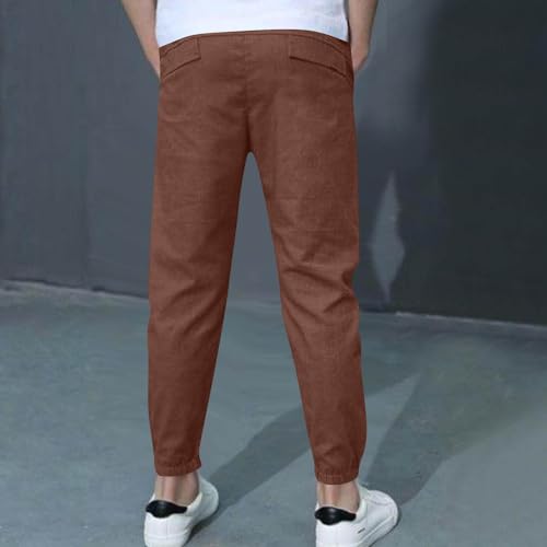 Boys Cargo Pants Kids School Uniform Casual Baggy Sweatpants Teen Boy Clothes Elastic Waist Hiking Joggers Trousers3