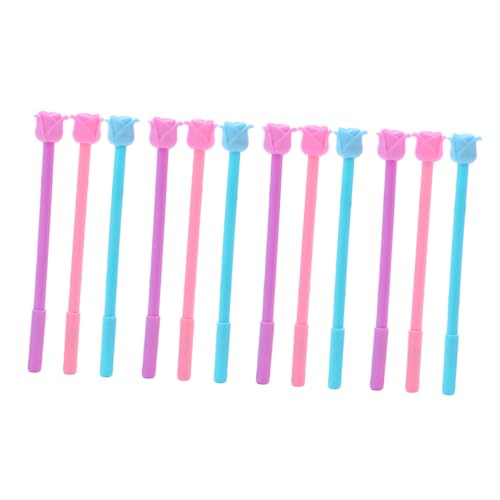 OSALADI 12 Pcs 0.5mm Bolígrafo Gel Multicolor