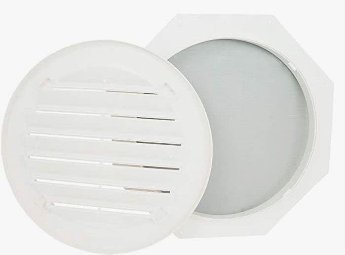 16 inch Round Gable Vent 2 Piece - White