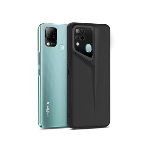 Image of Amazon Brand - Solimo Ultra-Thin Blade Runner Series Matte Finished Camera Protection Soft Back Cover for Infinix Hot 10s - Black
