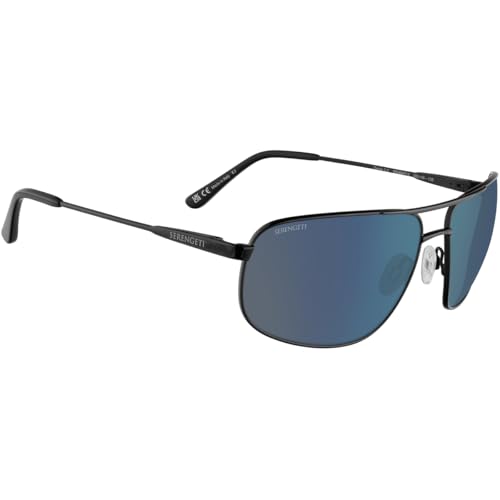 Serengeti - DANTE 2.0 Black Blue Mineral 555nm Polarized Lens Drivers Men and Women Sunglasses