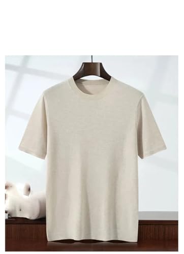 Men's Pullover Sweaters Crew Neck Short Sleeve Breathable Knitted Sweater Casual Tops2