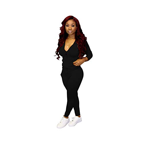 Adogirl Womens Sweatsuit Set Two Piece Outfits Top + Skinny Long Pants Tracksuits Jogging Suits Jumpsuits