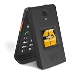 Unifone S22 Rugged Flip Phone Unlocked (16GB) 2.8" Touchscreen Smart Cell Phone Android 11, IP68 Water Resistant, 4G LTE GSM Single Sim (Black)