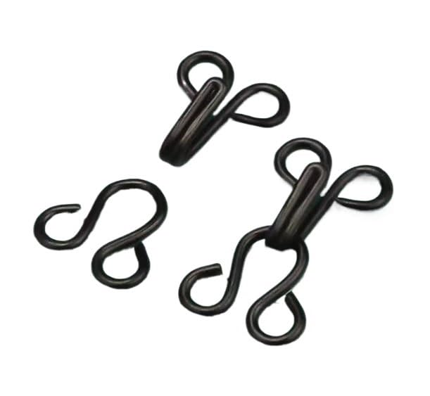 Ganchos y ojales for coser, 10 piezas/lote, 11~37 mm, plata, negro, bronce y oro, ganchos y ojales for coser, cierres for coser sujetadores y prendas, abrigos de piel, chaquetas, pantalones, manuali