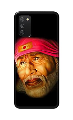 Image of PRINTFIDAA Sai Baba Lord Shiridi Great God Hinduism Religious Hard Back Cover for Samsung M02s / Samsung A02s / Samsung F02s / Samsung A03s Back Cover -(P6) KAT1002