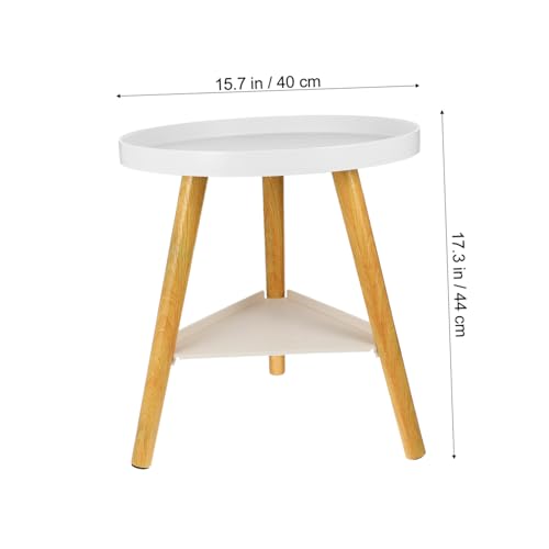 Bout de canapé blanc scandinave stable pour ranger vos objets de salon