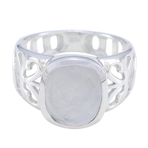 Bijoux personnalisés bague octogone en argent 925, le cadeau idéal pour garçons et filles