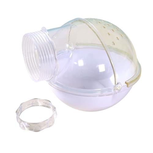 YUNZD(ウンズド) 外部設置型ハムスター 砂浴び容器 トイレ兼用 ハムスター お風呂ハウス 小動物専用ハムスター トイレ 飛沫防止入浴用品(Yellow)