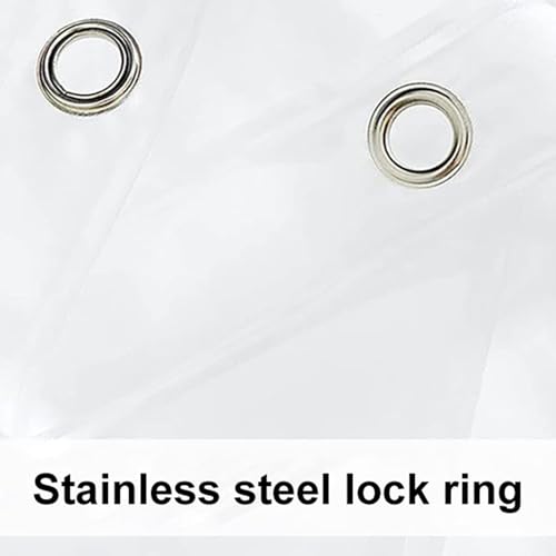 KELINFONG Clear Shower Curtain Liner, 72x72 Inches Lightweight PEVA Plastic Waterproof Clear Shower Curtain with Rustproof Grommets and Hooks,See-Through Shower Curtain for Bathroom Home Bathtub - image 7