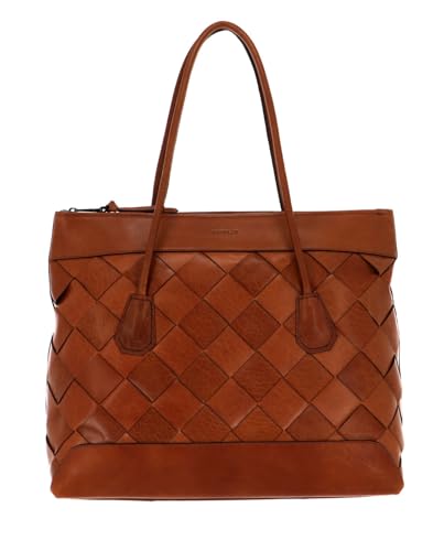 Sac à épaule SADDLER Ystad en cuir tan brun pour ordinateur portable