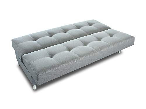 Schlafsofa Bella mit Schlaffunktion - 3 Sitzer Sofa, Couch mit Bettkasten, Bettsofa, Schlafsofa, Polstersofa, Couchgarnitur (Graphit (Inari 94)) – Bild 5