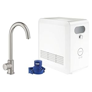 GROHE BLUE Professional | C-Auslauf Kit | mit Bluetooth und WiFi, Supersteel | 31302DC2
