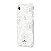 Kate Spade New York Hollyhock Case for iPhone XR - Protective Hardshell, Hollyhock Cream/Blush/Crystal Gems/Clear (KSIPH-108-HHCCS)