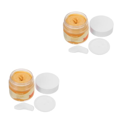 minkissy 1 Caja Máscara De Barro De Cúrcuma Facial Hidratante De Cúrcuma Hidratante De Arcilla De Jengibre Máscara De Cúrcuma La Mascota Yellow