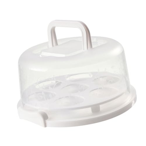 Vdaxvme Cake Storage Box With Covers Handle Unique Container For Cakes Cup cakes And Desserts in Travel