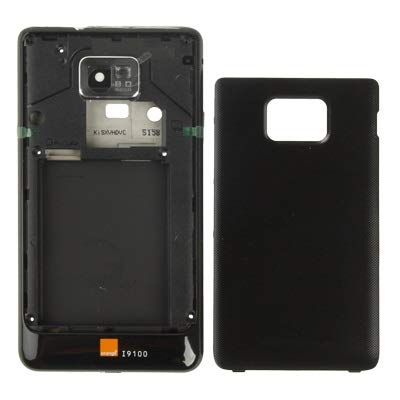 Boîtier de batterie Galaxy S II Réparer coque arrière cassée i9100 noir