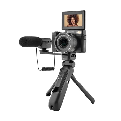 Caméra VLG-4K AGFA Photo kit vlogging complet avec trépied powerbank et micro