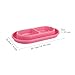 Gralara Cat Bowls for Food and Water, Puppy Dishes,Easy to Clean,Antislip Outside Pet Feeder Double Pet Food Bowl, Pink, L
