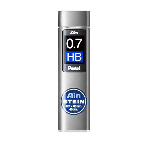 Image of Pentel Ain Stein Mechanical Pencil Lead, 0.7mm HB, 40 Leads (C277-HB)- 2 PACK