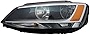 TYC Left Headlight Assembly Compatible with 2011-2016 Volkswagen Jetta