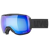 uvex downhill 2100 CV - Skibrille für Damen und Herren - konstraststeigernd - verzerrungs- & beschlagfrei - schwarz - one size