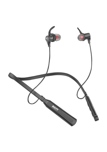 Image of KDM A3 Spike Wireless Neckband Bluetooth Earphone Up to 24Hrs Music time, Sports Pro, Magnetic Buds, Adjustable Wire Length, Black (KDM-A3 Spike)