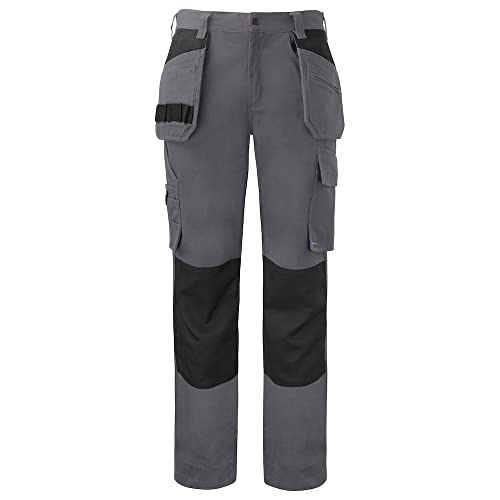 Pantalon cargo homme gris grande taille 54 vêtement de travail et de loisirs bicolore
