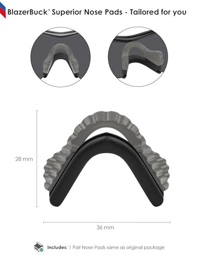 Image of BLAZERBUCK Replacement Nose Pads Nose Pieces for Oakley M Frame Series Sunglasses - Grey