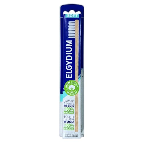 [para] elgydium brosse à dents bois naturel souple x1 - vue 3
