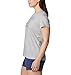 Columbia Women's Trek Short Sleeve Graphic Tee, Columbia Grey Heather/CSC Emblem, 1X