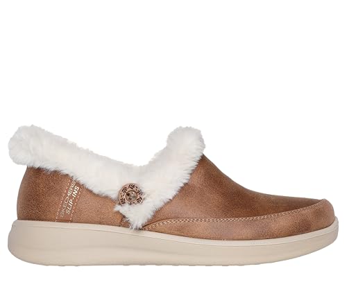 Skechers Women's COZY ESCAPE - Hands Free Slip-Ins slipper, Chestnut, 6 M