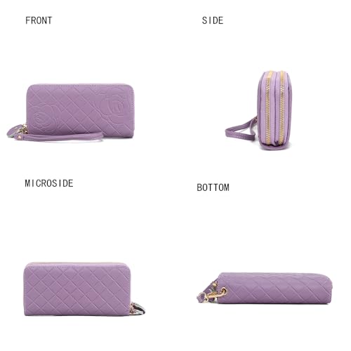 Image of MKF Collection Wristlet Wallet for Women, Small Credit Card Holder with Zipper Coin Pocket Wallet Purse Handbag By Mia K