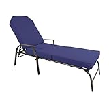Kozyard Maya Chaise Lounge - Outdoor Patio Recliner Chair, Comfortable Patio Lounge Chair, Elegant Chaise Lounge Chair for Relaxation, Perfect Outdoor Recliner Chair (Navy Blue)