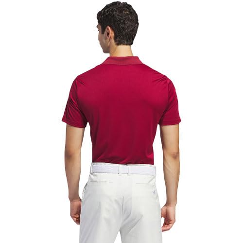 adidas Golf adi Performance Short Sleeve Polo Collegiate Burgundy