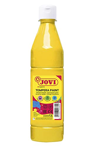 Jovi Plakatfarbe, malfertige Tempera auf Wasserbasis, 500 ml Flasche gelb