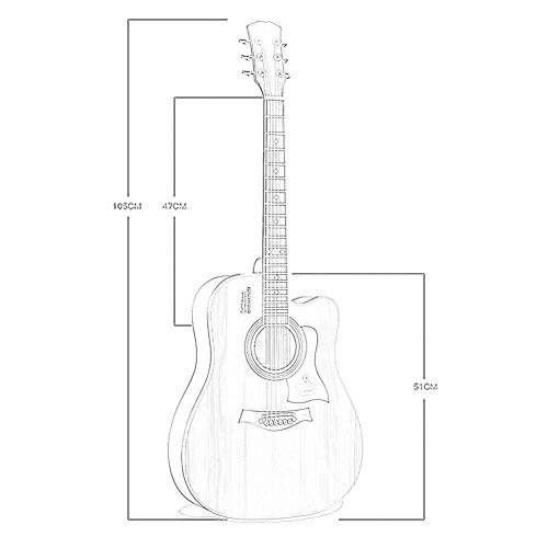 Loivrn Portable guitare voyage guitare acoustique 41 pouces guitare classique en placage de bois de sapin guitare… - Les Beatles, Paul McCartney, John Lennon, RIngo Starr, George Harrison Loivrn Portable guitare voyage guitare acoustique 41 pouces guitare classique en placage de bois de sapin guitare… – Image 8
