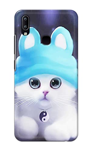Image of Chinese Cutie Kitten Cat Big Eyes Lovely Girl Ears Hard Back Case Cover for Vivo Y91 / Vivo Y95 Back Cover -(J5) VNS2221
