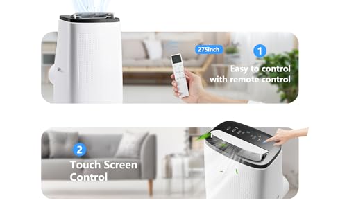 Image of Portable Air Conditioner 14000 BTU Cools Up to 750 Sq.Ft, 3-In-1 Portable AC Unit With Dehumidifier, Fan, Cooling Mode & Window Kit, Room Air Conditioner Portable for Bedroom, Living Room, Office