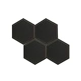 Mybecca 4 PACK Hexagon (Hexagonal) Acoustic foam Tiles Soundproofing Wall Panels 2 inches by 6 inches, Made in USA