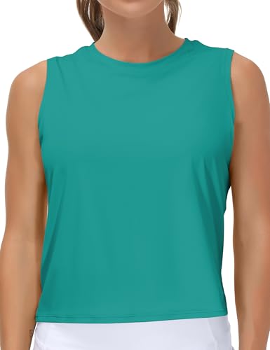 Image of THE GYM PEOPLE Women's Workout Tops in Ice Silk Quick Dry Sleeveless