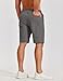 COOFANDY Mens Casual Dress Shorts Cotton Chino Shorts Fashion Classic Fit Resort Shorts Dark Grey