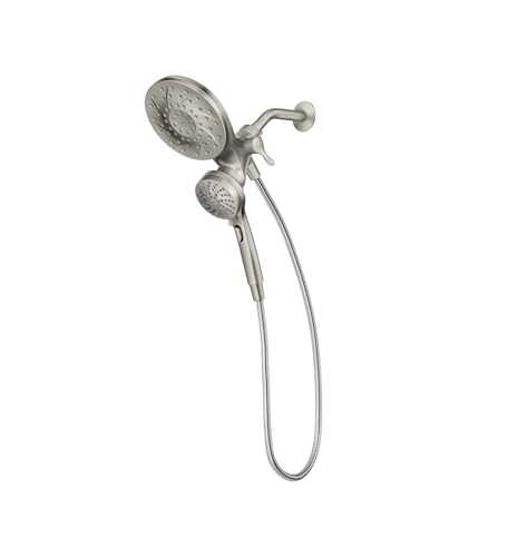 Moen 26009SRN Engage Magnetix 2-in-1 Combo Rain Showerhead with Detachable Handheld Shower Spray, Featuring Magnetic Docking System, Spot Resist Brushed Nickel