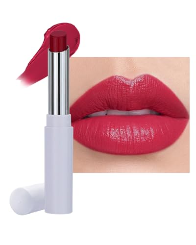 Tinted Lip Balm Moisturizing Lipstick, Berry Rose Red Hydrating N...