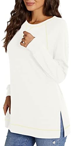 NILOUFO Womens Long Sleeve T Shirts Casual Blouses Fashion Tunic Side Split Tops for Leggings 3 NILOUFO Womens Long Sleeve T Shirts Casual Blouses Fashion Tunic Side Split Tops for Leggings