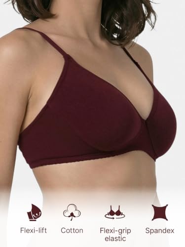 Image of Enamor Women Cotton Padded Non Wired Bra