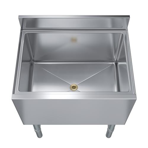 Image of AmGood 18.5 in. x 24 in. Underbar Ice Bin with Sliding Lid | NSF | Stainless Steel Ice Chest with Sliding Lid